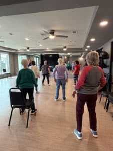Supporting senior movement, confidence, and positive mindset