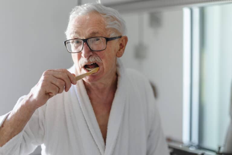 In-home care can helps senior maintain good oral health when it becomes difficult for them.